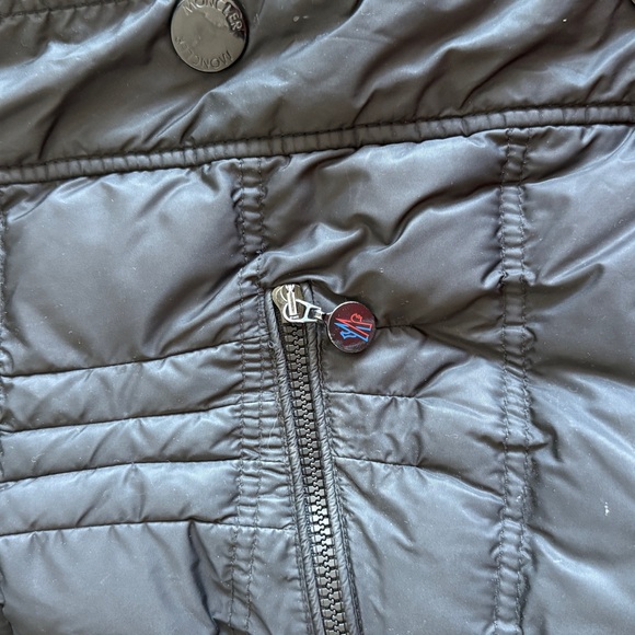 Moncler Black Puffer coat Jacket women Size 2 - Picture 3 of 13
